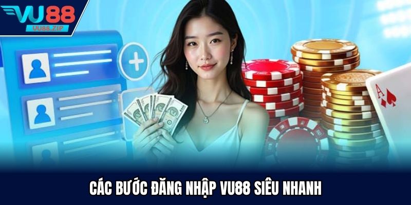 Các bước đăng nhập Vu88 siêu nhanh