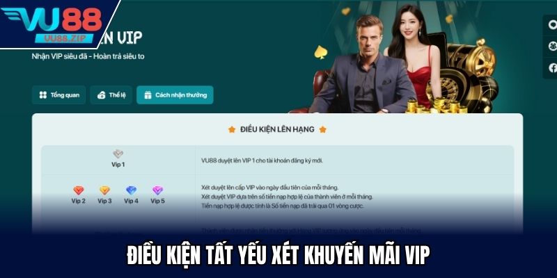Điều kiện tất yếu xét khuyến mãi VIP
